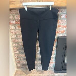 Athleta Black Fleece Lined Leggings